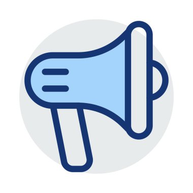 hoparlör düz simgesi beyaz arka plan, vektör, illüstrasyon izole 