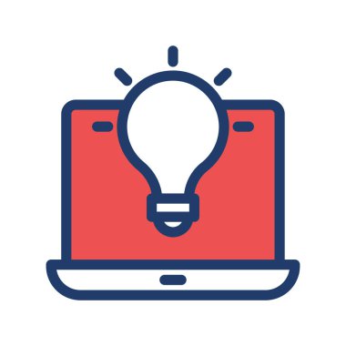 bilgisayar dizüstü simge vektör çizim 