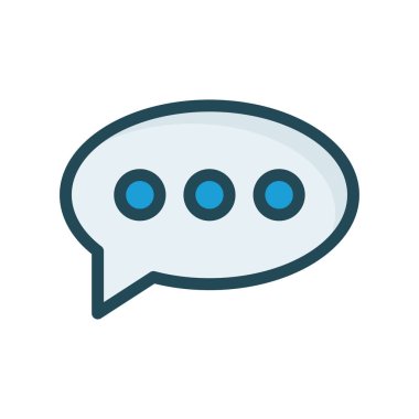 Sohbet mesajı vektör illüstrasyonu 