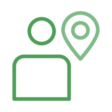 İşaretçi düz simgesi, vektör çizim 