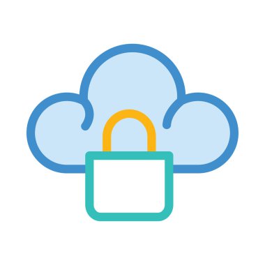 bellek bulut vektör çizim 