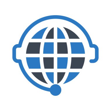 Web bağlantı renk simgesi. Vektör çizim