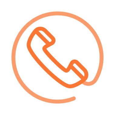 Telefon simgesi vektör illüstrasyonu 