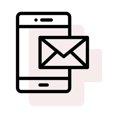 ileti ikonu vektör illüstrasyonu 