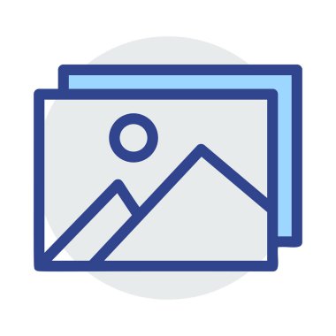 Mavi web renk tasarım simgesi geliştirme için 