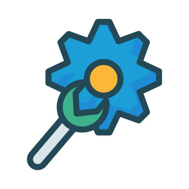 Web renk tasarım simgesi geliştirme için. Vektör çizim