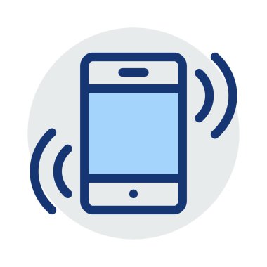 Web geliştirme için mobil tasarım simgesi. Vektör çizim