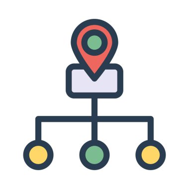 Web renk tasarım simgesi geliştirme için. Vektör çizim