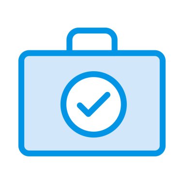 çanta simgesi vektör illüstrasyonu 