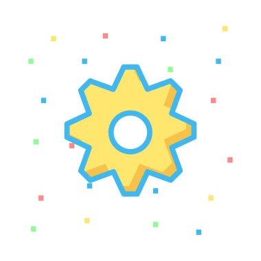 Web renk tasarım simgesi geliştirme için. Vektör çizim