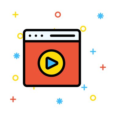 Web renk tasarım simgesi geliştirme için 