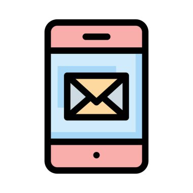 Web geliştirme için telefon simgesi. Vektör çizim