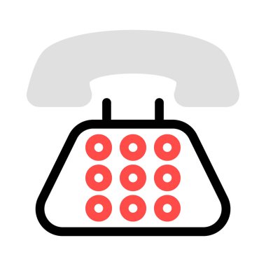 Telefon simgesi vektör illüstrasyonu 