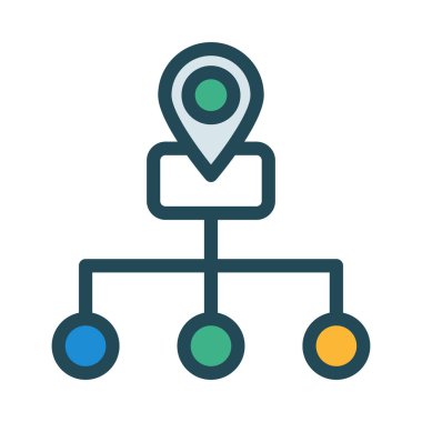 Web renk tasarım simgesi geliştirme için. Vektör çizim