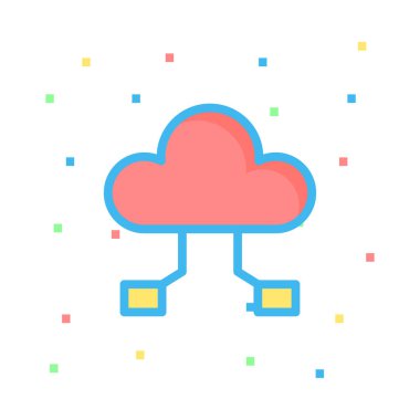 Web renk tasarım simgesi geliştirme için. Vektör çizim