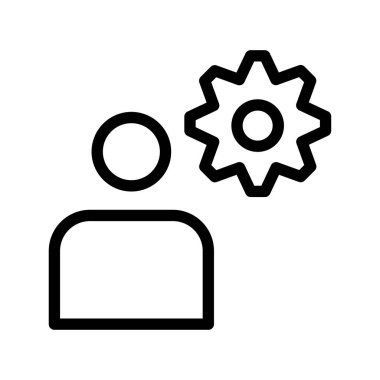 Kullanıcı ayarı dişli vektör