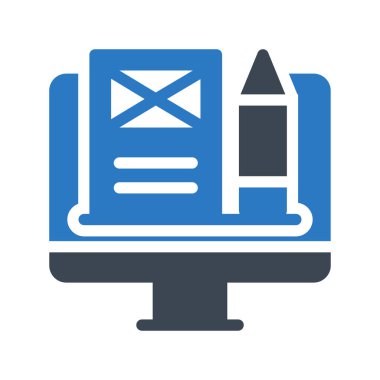 çalışma yer simge vektör çizim 