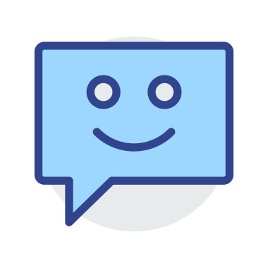 Sohbet mesajı vektör illüstrasyonu 