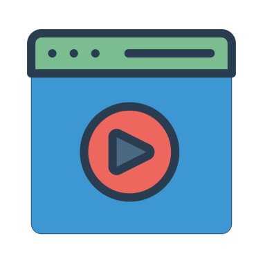 Web renk tasarım simgesi geliştirme için. Vektör çizim