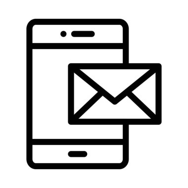 ileti ikonu vektör illüstrasyonu 