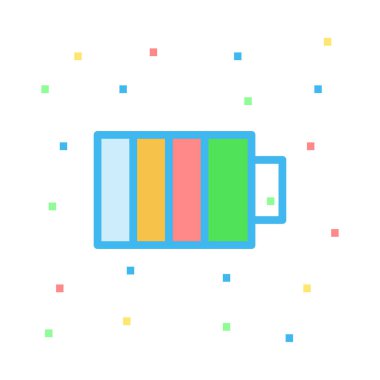 pil vektör illüstrasyonu 