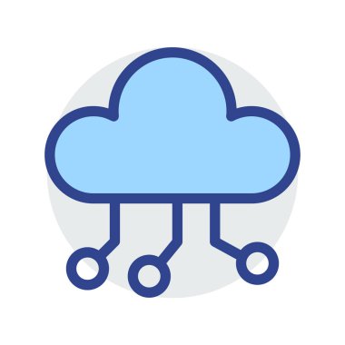 Mavi web renk tasarım simgesi geliştirme için 