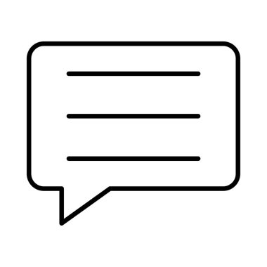 Sohbet simgesi vektör illüstrasyonu 