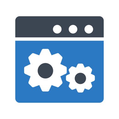 Web renk tasarım simgesi geliştirme için. Vektör çizim