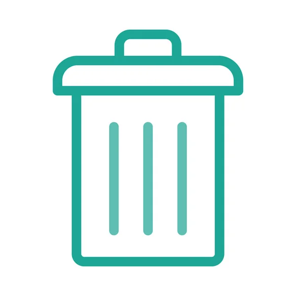 Décrivez Bac Recyclage Isolé Vecteur — Image vectorielle