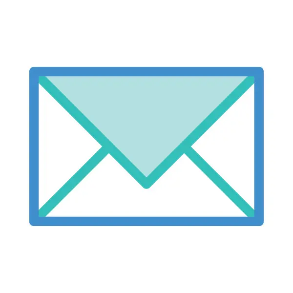 Envelope Flat Icon Vector Illustration — Stock Vector