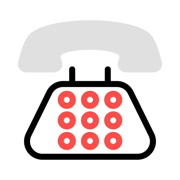 Telefoon Pictogram Vector Illustratie — Stockvector