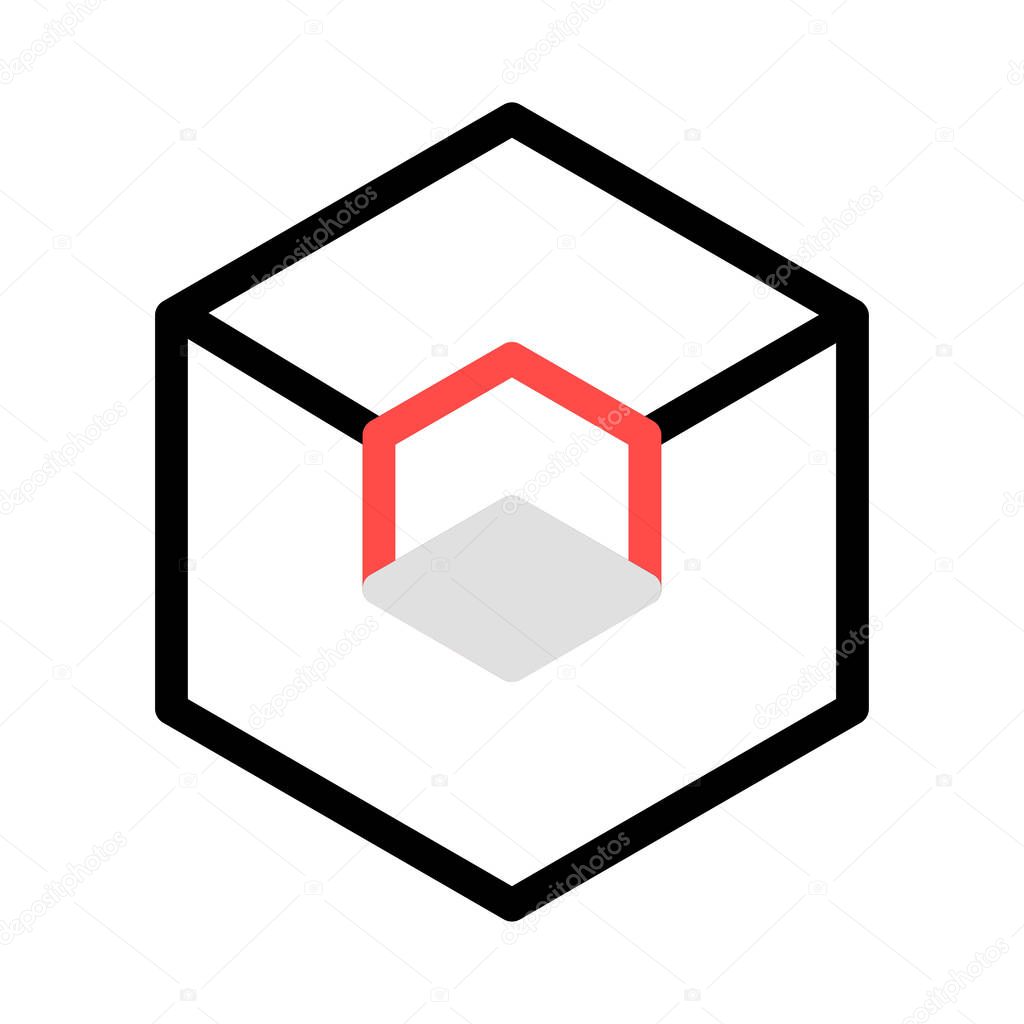 Blue web color design icon for development