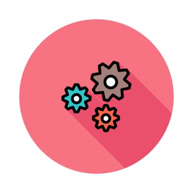 Web renk tasarım simgesi geliştirme için. Vektör çizim