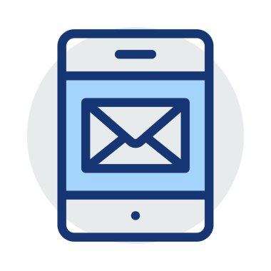 Web geliştirme için mobil tasarım simgesi. Vektör çizim