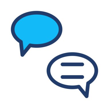 Anahat konuşma balonları, vektör çizim 