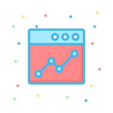 Web renk tasarım simgesi geliştirme için. Vektör çizim