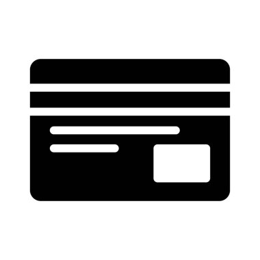 Kredi kartı simgesi, vektör illüstrasyonu 