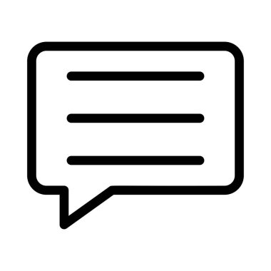 Sohbet simgesi vektör illüstrasyonu 