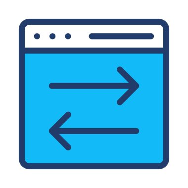 Gelişim için web tasarım simgesi. vektör illüstrasyonu