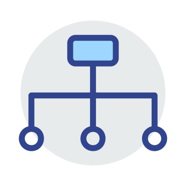 Mavi web renk tasarım simgesi geliştirme için 