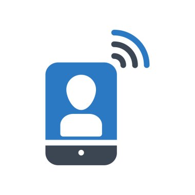 Web bağlantı renk simgesi. Vektör çizim