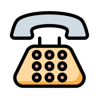 Telefon simgesi vektör illüstrasyonu 