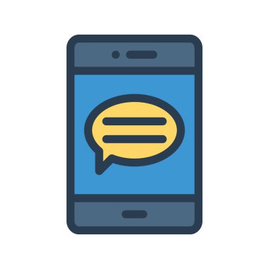  Smartphone Simgesi, vektör illüstrasyonu 