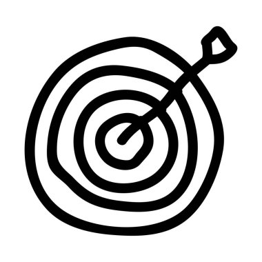 hedef simge vektör illüstrasyonu 