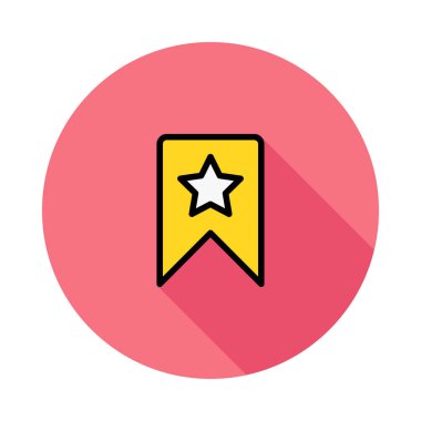 Yıldız simgesi vektör çizim ile bayrak 