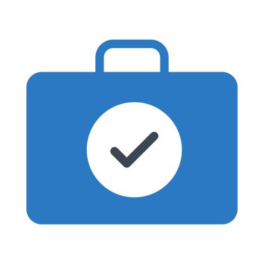 çanta simgesi vektör illüstrasyonu 