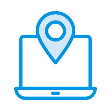 harita pin ikonu vektör illüstrasyonu 