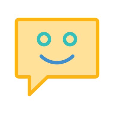 Sohbet mesajı vektör illüstrasyonu 