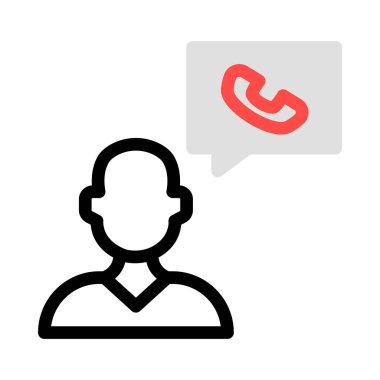 Web telefon simgesi. Vektör çizim