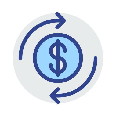 Mavi web renk tasarım simgesi geliştirme için 